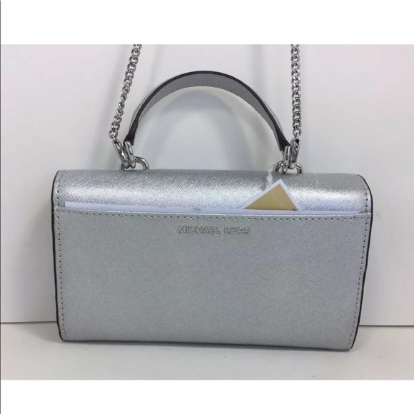 Michael Kors Ava Jeweled Large Phone Clutch  Chain - Picture 2 of 6